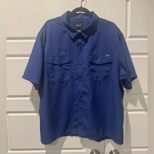 5.11 Tactical MARKSMAN SHORT SLEEVE SHIRT UPF 50+ Colbalt Blue Size XLarge Mens
